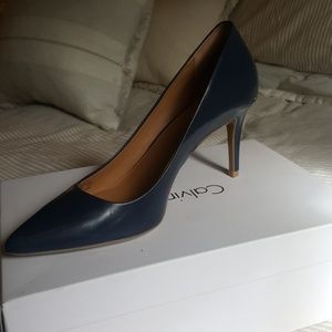Calvin Klein navy heels